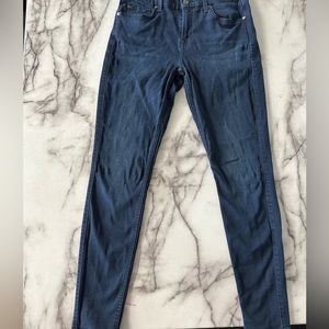 7 for all mankind dark blue denim jeans The Skinny
